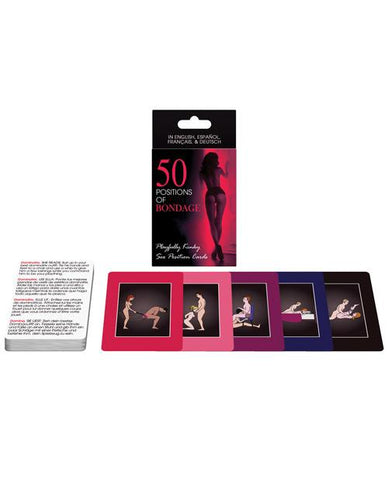 50 Positions of Bondage Sex Card Game - Red Light Erotica